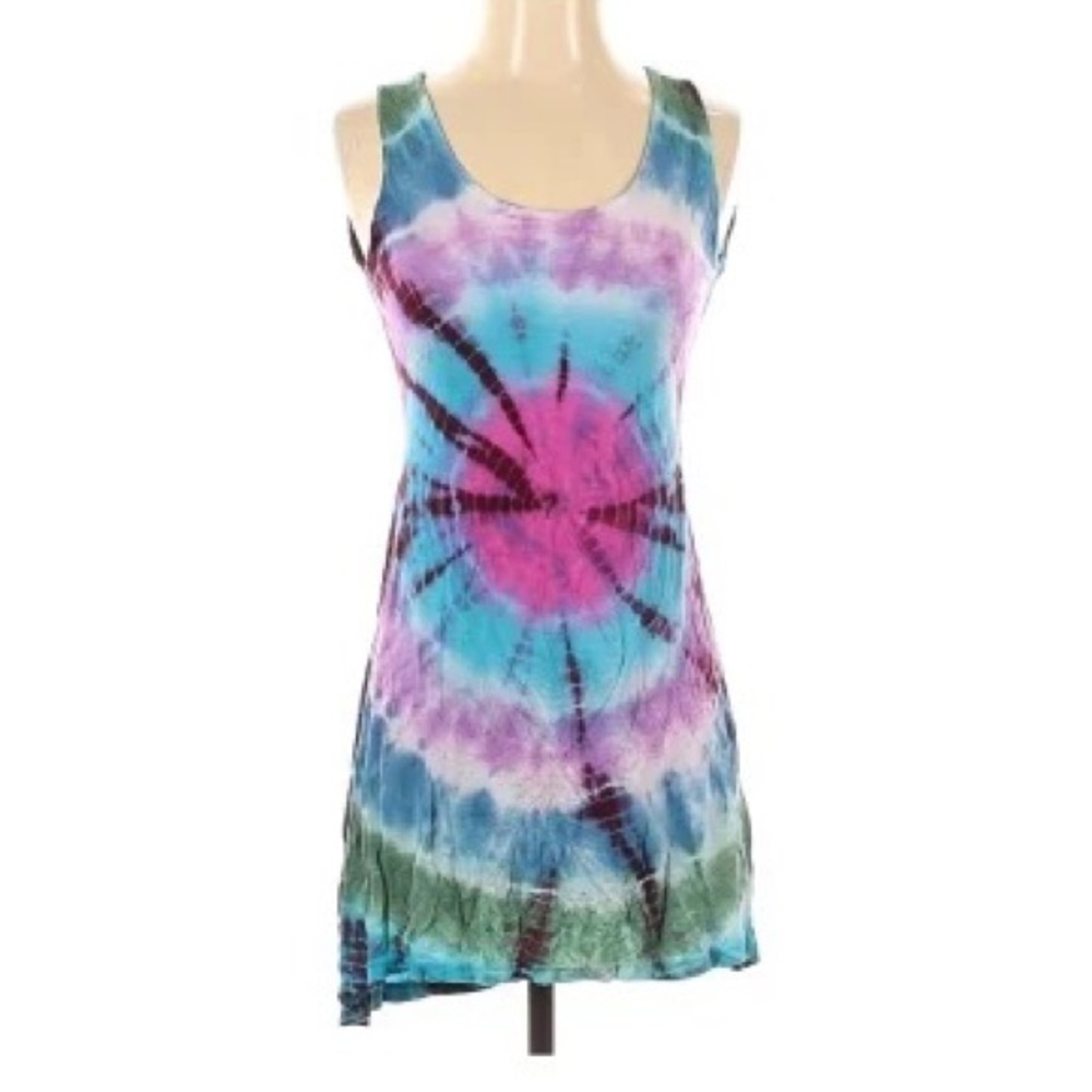 Floating Lotus tie-dye dress